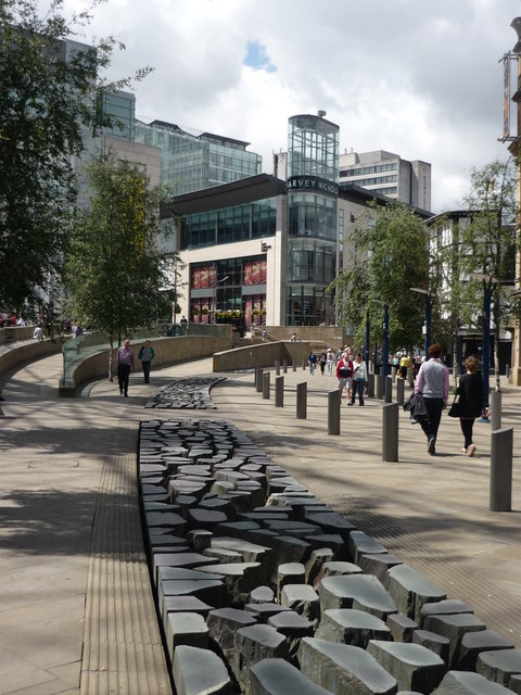 Pavement, Exchange Square, Manchester © Graham Hogg :: Geograph Britain ...