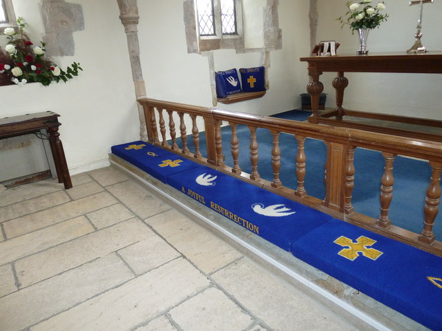 All Saints, Dibden- communion rail