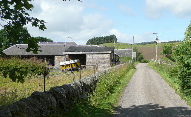 Private road to Little Kilry