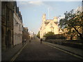 Merton Street, Oxford on a summer