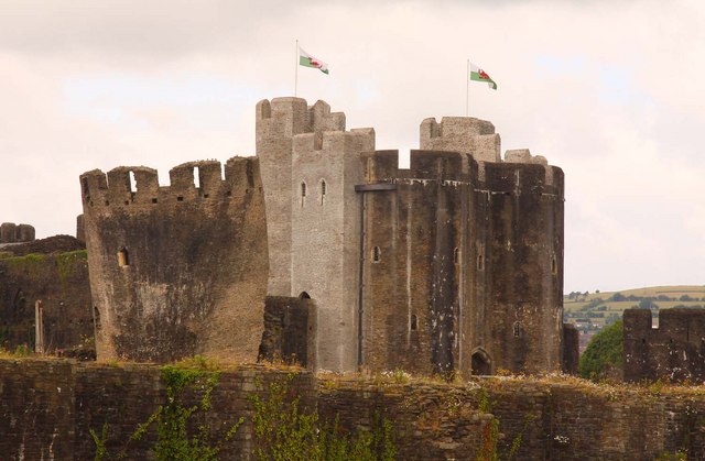 The keep of Caerphilly Castle
