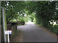 Wade Lane towards Langstone Harbour