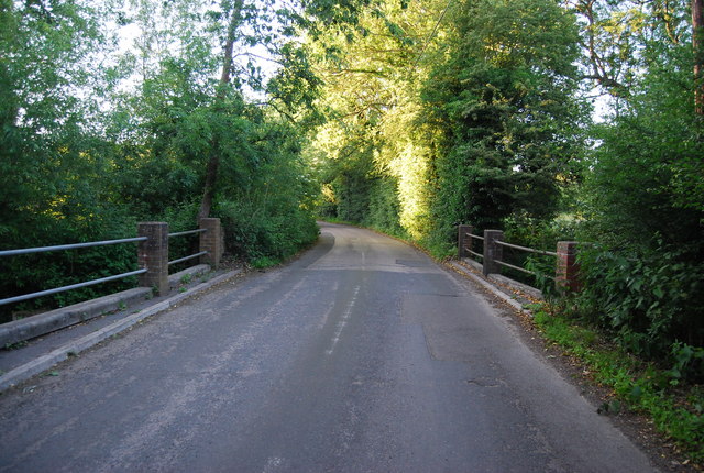Powder Mill Lane crosses a small stream