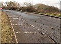 Damaged road, B4008