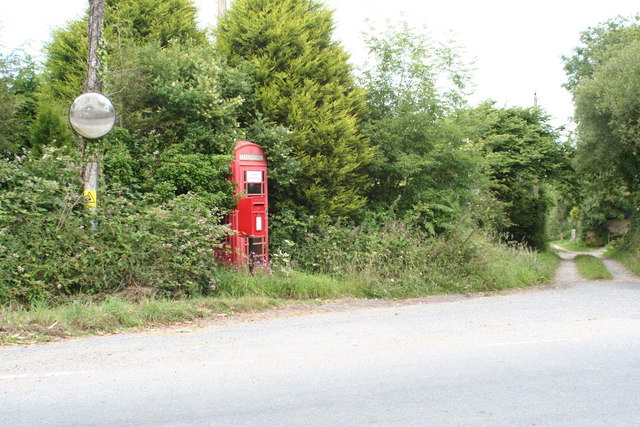 Phone box at Penhalvean