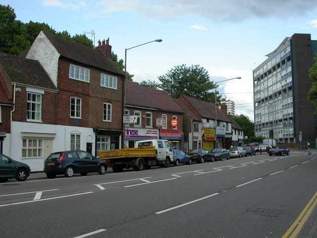 Spon End, shops