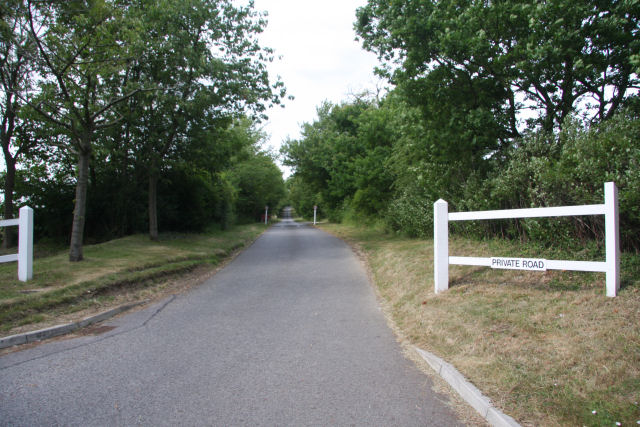 Private road to Houghton Hall