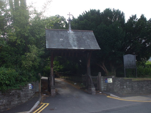 Lych gate, St Mellons Church, Cardiff