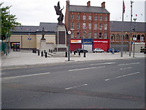 J0153 : New Pedestrian Zone in front of St. Mark's Church Portadown by P Flannagan