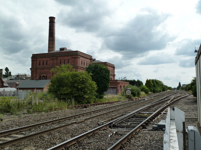 The railway from Clay Mills level crossing