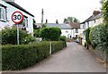 Lympstone: Longbrook Lane, approaching Longmeadow Road