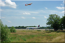 TQ2540 : Taking off and landing, Gatwick Airport by Robin Webster