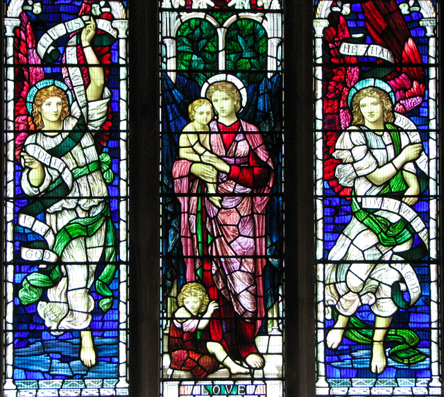 St Michael's church in Ormesby - east window (detail)