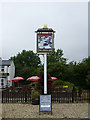 The Check Inn and its sign, Woodland View, Wroughton