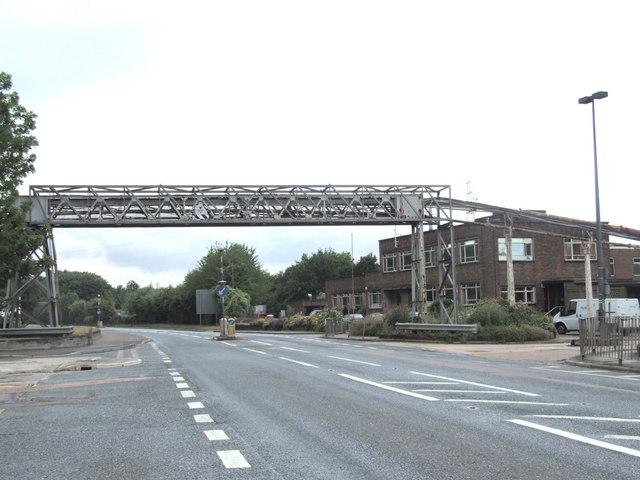 Overhead gantry crossing Formby Road,... © Chris Whippet cc-by-sa/2.0 ...