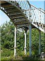 Railway footbridge - detail of ironwork