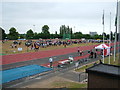 School sports on athletics track