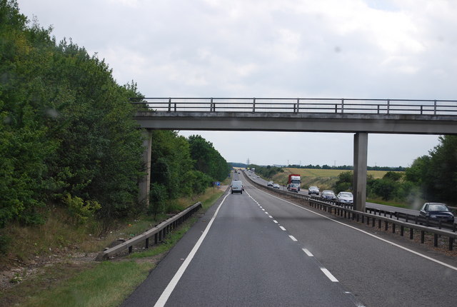 Bridge carrying a byway across the A11