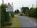 Lane towards main line level crossing