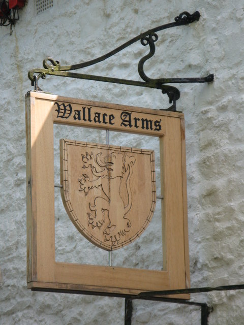 Sign for The Wallace Arms, Featherstone