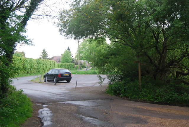 Car park on the edge of Scaynes Hill Common