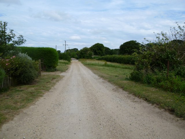 Warham: road by the railway station