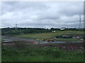 Earthmovers near Croy railway station