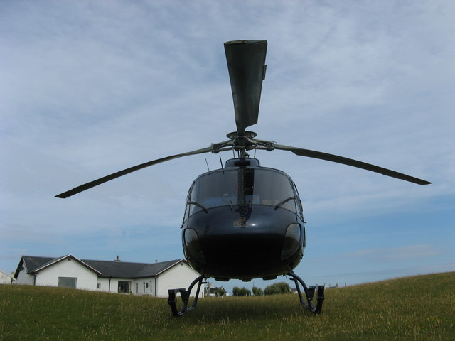 Helicopter at Scarinish