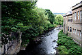 Stalybridge:  River Tame, upstream from Victoria Bridge