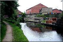 SJ9698 : Stalybridge:  Huddersfield Narrow Canal:  Site of Bridge 98 by Dr Neil Clifton
