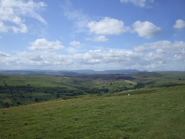 View from Gelligaer Common © John Lord :: Geograph Britain and Ireland