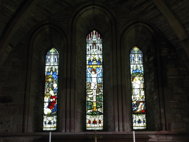 The Church of St. Mary and St. Patrick, Lambley - stained glass window in the chancel