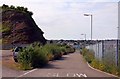 The road from the lifeboat station