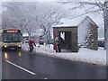 Bus stop at Fox House