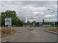 Roundabout near Barry industrial complex