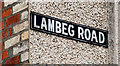 Lambeg Road sign, Lambeg