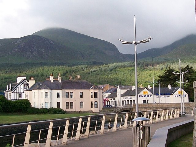 Buildings at the southern end of the Shimna Bridge
