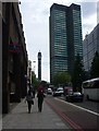 Hampstead Road looking towards BT tower