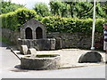 Horse trough and millstones