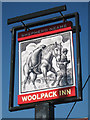TQ9724 : Woolpack Inn sign by Oast House Archive