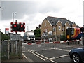 Train crossing Manor Road