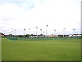 School playing field illumination masts