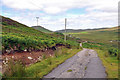 Minor road up Strath Brora