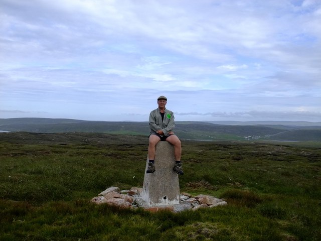 Trig point on top of White Grunafirth