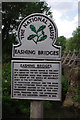 National Trust sign, Eashing Bridges