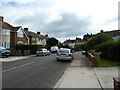 Approaching the postbox in Mansfield Road