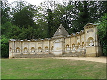 SP6737 : Temple of British Worthies in Stowe Landscape Garden by Sarah Charlesworth