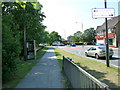 Looking down Crofton Lane from the bridge