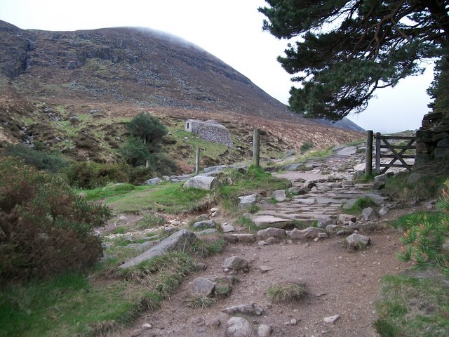 Approaching the mountain gate