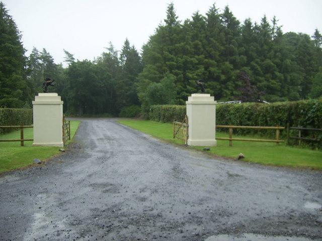 Entrance to Picton Castle and Woodland Gardens car park